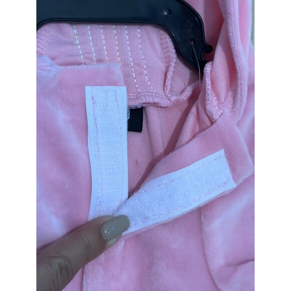 NWT Fabdog Pink Velour Jogger 14"; Stay Put Chest Closure; Elastic Bum - Picture 5 of 6